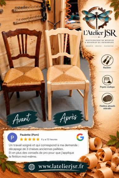 Chaises paillées de style Louis Philippe Restauration chaises paillées style Louis Philippe