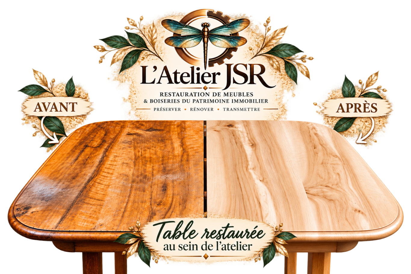 Eclaircissement d'une table par L'Atelier JSR