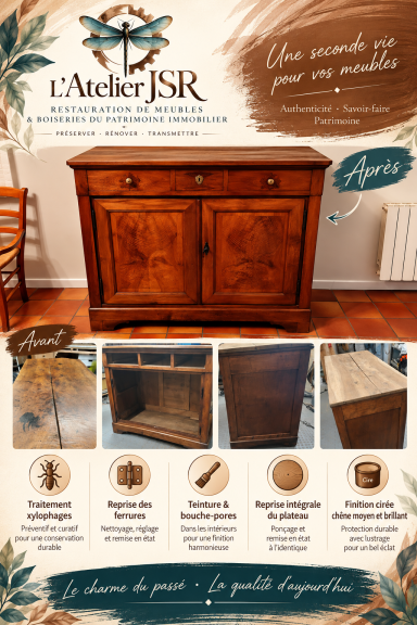 Buffet style Louis Philippe Restauration buffet ancien noyer de style Louis Philippe