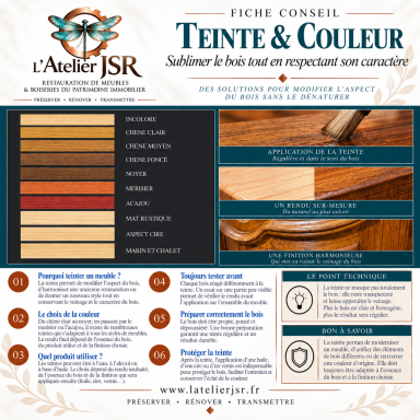 Fiche conseil : teinter un meuble