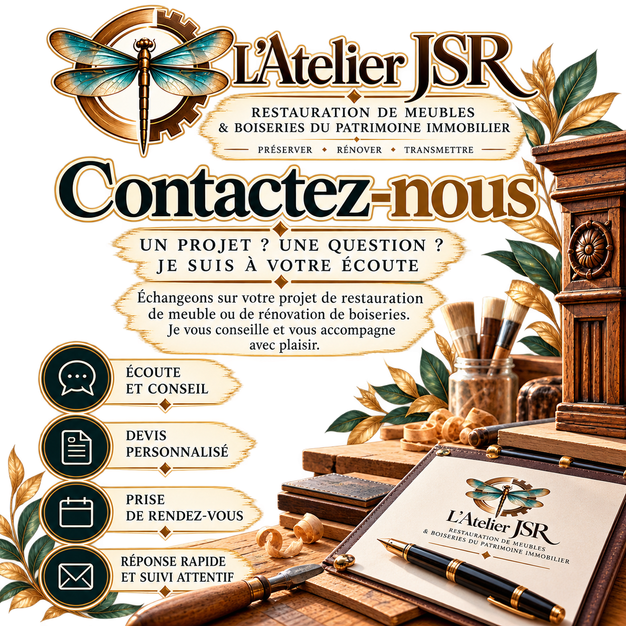 Contactez L'Atelier JSR