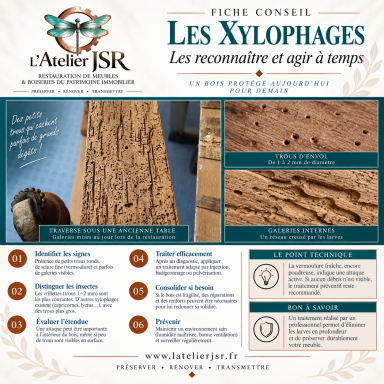 Fiche conseil : les xylophages