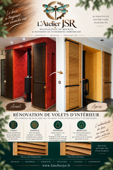 Volets d'intérieur Rénovation portes de placard